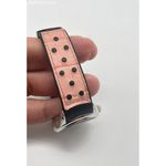 Genuine Officina Del Tempo Pink Women's Watch Leather Black Rubber Band Date‎ Photo 4