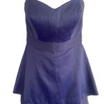 BCBGeneration  Midnight Blue Strapless Formal Sweetheart Mini Dress Women Sz 2 Photo 2
