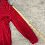 Tommy Hilfiger Vibrant Red Windbreaker Americana Patriotic Logo Cinch Jacket Photo 7