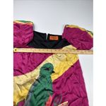 VOOM by Joy Han 100% Silk Mini Dress XS Purple Yellow‎ W Green Macow Size 0 Photo 2