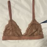 Polo  Ralph Lauren Triangle Lace Bralette Bra Terracotta Nude Small Photo 6