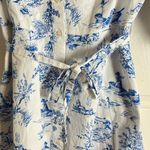 Chloe+Rene Woman’s Blue and White Printed Shirt Dress size large Photo 5