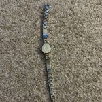 Faded Glory  women’s vintage dainty silver/blue‎ bracelet watch one size Photo 5