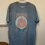 Full Tilt Save the Planet Hippie Oversized Worn in Blue Short Sleeve Cotton Tee Photo 0