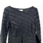 Reiss  Black Striped Long Sleeve Sheath Dress Photo 4