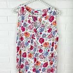 Anne Carson NWT Vibrant Colorful Floral Print Tank Top Size M Photo 0