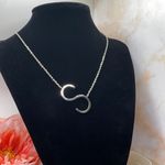 Statement Name Initial “S” Pendant Silver Photo 2