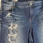 Torrid  Plus 18 Boyfriend Straight Jeans Stretch Distressed Holes Mid Rise Cuff Photo 2
