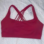 Lululemon FlexyFlex Strappy Yoga Bra | Size L/XL D-DDD | Raspberry Coulis | NWT Photo 2