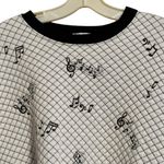 Bonworth Vintage  Shirt with Embroidered Musical Notes Photo 1