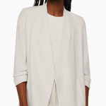 Babaton  Power Hip Blazer Jacket Size 4 Women’s Cream Size 4 Photo 0