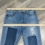 American Eagle  Vintage High Rise Slim Distressed Patch Straight Leg Jeans 10 Photo 10