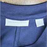 NY & Co Navy Blue Halter High Neck Fot & Flare Dress Blue Photo 3