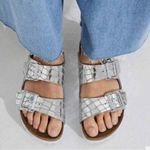 Birkenstock Arizona Gator Gleam Two-Strap Comfort Sandal Photo 3