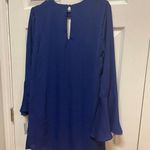 NWT Blue Cocktail Dress Cut Out Detail Neckline Photo 2