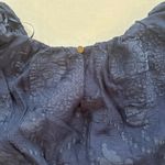 Ophelia Roe  Shirt Womens Blue Puffs Texture Balloon Sleeve Burnout Photo 4