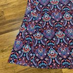 Loft Sleeveless Dress womens Medium Blue Paisley Print Casual Summer Comfy Tank Photo 2