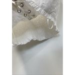 Forever 21  White Lace-Up Eyelet Bustier Crop Top -‎ Size S Photo 3