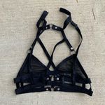 Body Rage Sexy Black Sheer Lace Strappy Lingerie, Size Medium Photo 2