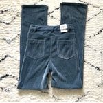 ZARA NWT SLIM FIT FLARED CORDUROY PANTS BLUE MARL Photo 4