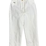 St. John Sport White High Waisted Cropped Pants Size 0 Photo 0