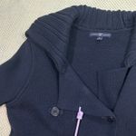 Gap  Knit Pea‎ Coat Jacket Double Breasted Shawl Collar Cotton Womens Small Photo 2