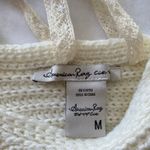 American Rag  Cie Women’s Cream Long Sleeve Knit Sweater W/ Lace Back Size M Photo 3