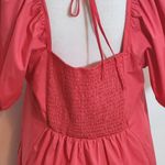  Red Puffy Sleeve Mini Dress Size Large Draper James Preppy Dress Photo 4