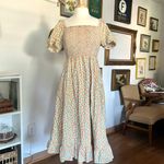 J.Crew peach Puff Sleeve Cotton Midi Dress Photo 1