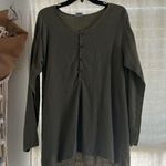 CP Shades  green button front comfy tunic Photo 0