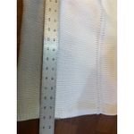 J. Jill Sweater Ombre Taupe/ White Knit Short Sleeve Cotton V Photo 5