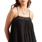 Superdry  Alana Gauze Cami Black Tank Top Women’s 4 Photo 0