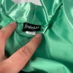 Frederick's of Hollywood Fredricks small green silky satin black lace beauty robe Photo 4