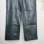 BLANK NYC The Baxter Ribcage Straight Leg Dark Green Vegan Leather Pants size 28 Photo 4