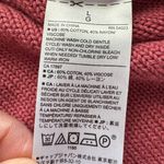 Banana Republic Chunky Cable Knit Cowl Neck Long Sleeve Sweater Deep Rose Large TB331 Photo 4