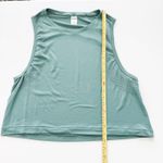 PINK Victoria's Secret Womens Athletic Top Size L Green Crop Gym Workout Sporty Size L Photo 8