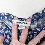 American Eagle [ Outfitters] Blue Floral Ditsy Print Cropped Tank Top Sz Medium M Photo 5