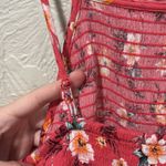 American Eagle  Outfitters Boho Flowy Orange Floral Romper Size Small Photo 6