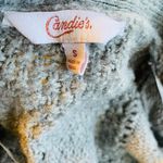 Candie's  light gray woven open cardigan with pockets Photo 4