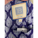Bell  NWT Rey Beaded Border Print Top in Blue Multi Size L Photo 6