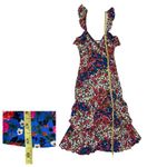 Majorelle Nolita Midi Dress - Patchwork Multi - Small Photo 3