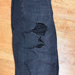 American Eagle  The Dream Jean Black Distressed Curvy Mom Photo 0