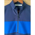 Tory Burch  Tory Sport Blue/Navy Mock Neck Zipper Mini Dress Women’s size Small​ Photo 4