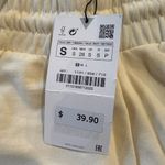 ZARA sweatpants. White with green accent stripe. Photo 2