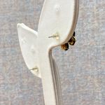 Elegant Gold Tone Black Flower Cluster Stud Earrings Pierced Ears Goth Witchy Photo 5