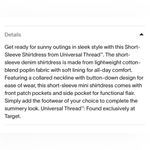 Universal Threads Universal Thread Women's Short Sleeve Shirtdress NWT FLAWS Light Wash  Sz Medium Photo 8