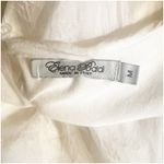 Elena Baldi 100% Silk Tunic Blouse Crochet Knit Hem Size Medium White Fairy Photo 5
