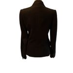 Anne Klein Black Vintage 1970s 100% Wool Women’s Blazer with Peak Lapels Size 4 Photo 4