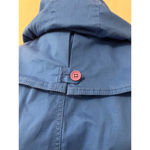 American Rag Nwt hooded cotton stretch roll tan sleeve Jacket, Blue size small Photo 4