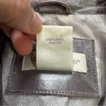 Worthington  Vintage Lavender Metallic Blazer Jacket 100% Leather Single Button Photo 14